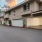 a building with a garage